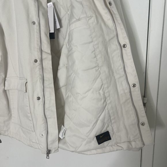 Nike Sportswear Mens Sz XL Denim Quilted Insulated Full Zip Work Jacket - Picture 15 of 16